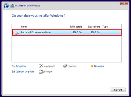 Réinstallation de Windows 10 ou 11
