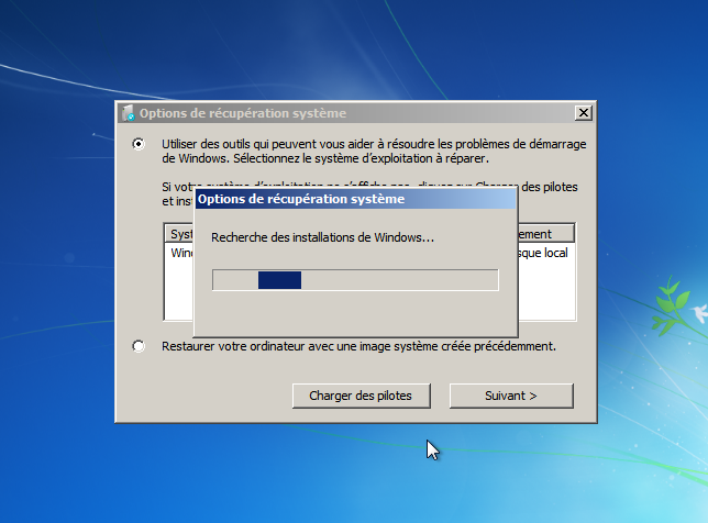 Windows 7 ne démarre plus : Réparation du Master Boot Record