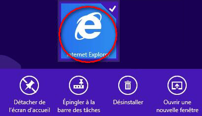 Remettre l’icône Internet Explorer sur le Bureau